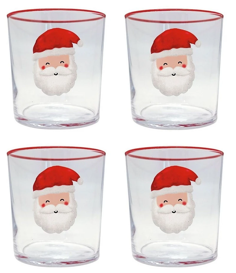 Mariposa Santa Novelty Double Old Fashion Glasses, Set of 4