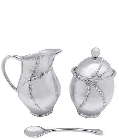 Mariposa Sueno Collection Beaded Creamer & Sugar Set