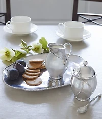 Mariposa Sueno Collection Beaded Creamer & Sugar Set