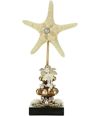 Mark Roberts 13#double; Jeweled Starfish Decorative Tabletop Finial