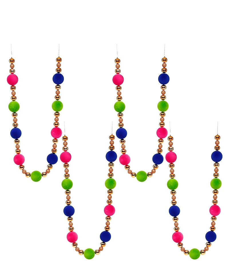 Mark Roberts Bright Ball Garland - Set of 4