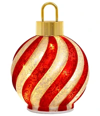 Mark Roberts Candy Swirl Tabletop Ornament With LED Set Of 2