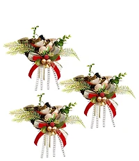 Mark Roberts Christmas Bird Nest Ornament Set Of 3
