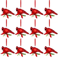 Mark Roberts Christmas Cardinal Ornament Set Of 12