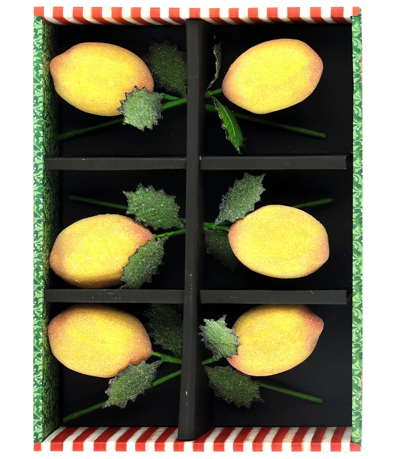 Mark Roberts Christmas Lemon Pick, Box Of 6
