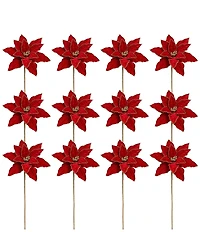 Mark Roberts Classic Poinsettia Spray Set of 12