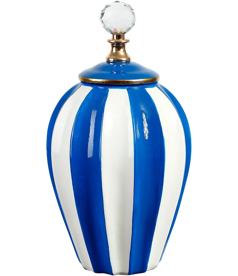 Mark Roberts Classic Stripe Vase with Lid, Large - 13#double;