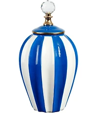 Mark Roberts Classic Stripe Vase with Lid, Large - 13#double;