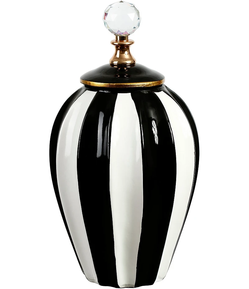 Mark Roberts Classic Stripe Vase with Lid, Large - 13#double;