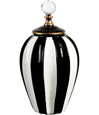 Mark Roberts Classic Stripe Vase with Lid, Large - 13#double;