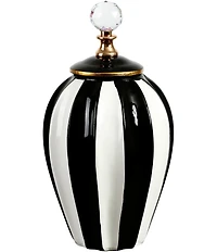Mark Roberts Classic Stripe Vase with Lid, Large - 13#double;