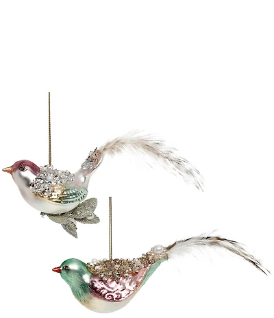 Mark Roberts Elegant Bird Ornament Set of 6