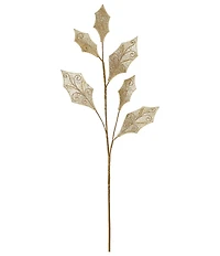 Mark Roberts Elegant Glitter Holly Leaf Spray, Set of 12