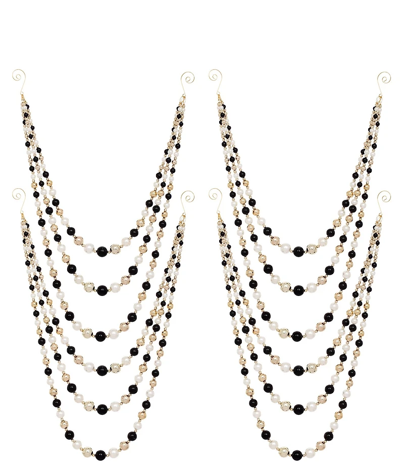 Mark Roberts Elegant Mix Bead Garland Set Of 4