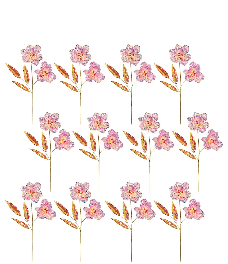 Mark Roberts Elegant Orchid Butterfly Pick Set of 12