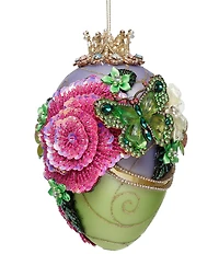 Mark Roberts Faberge Jewel Egg Glass Ornament