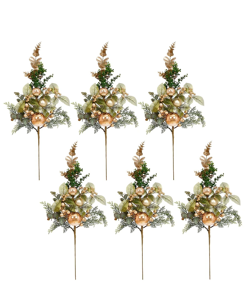 Mark Roberts Festive Ball Berry Spray Set Of 6