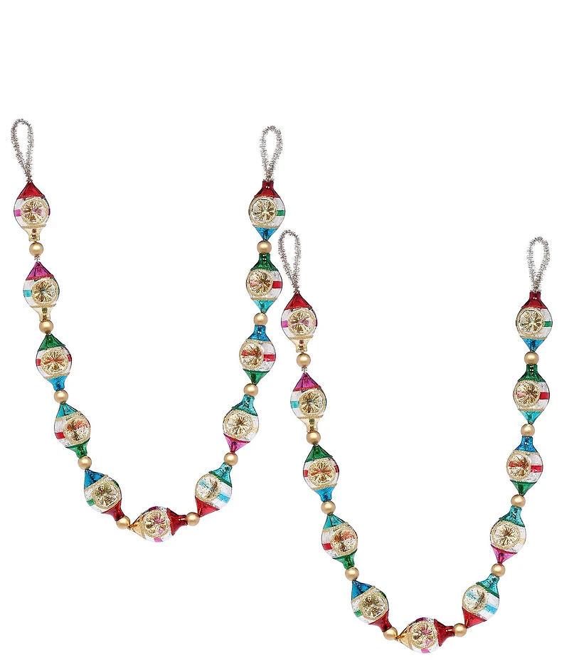 Mark Roberts Festive Multi Garland, Set of 2