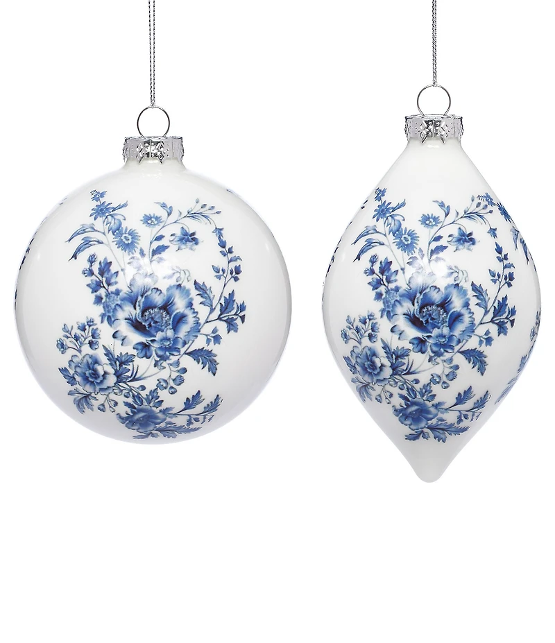 Mark Roberts Floral Ornament, Box of 6