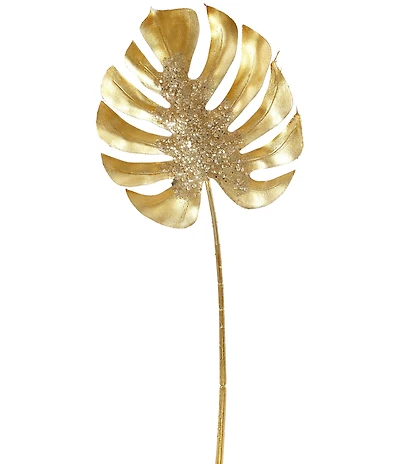Mark Roberts Glittered Monstera Pick, Set of 12
