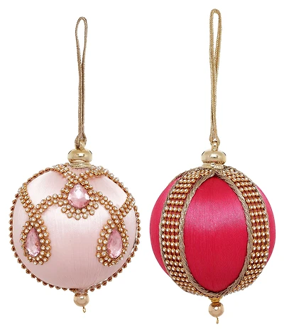 Mark Roberts Holiday Collection 12-Piece Pink Jeweled Luxe Ornament