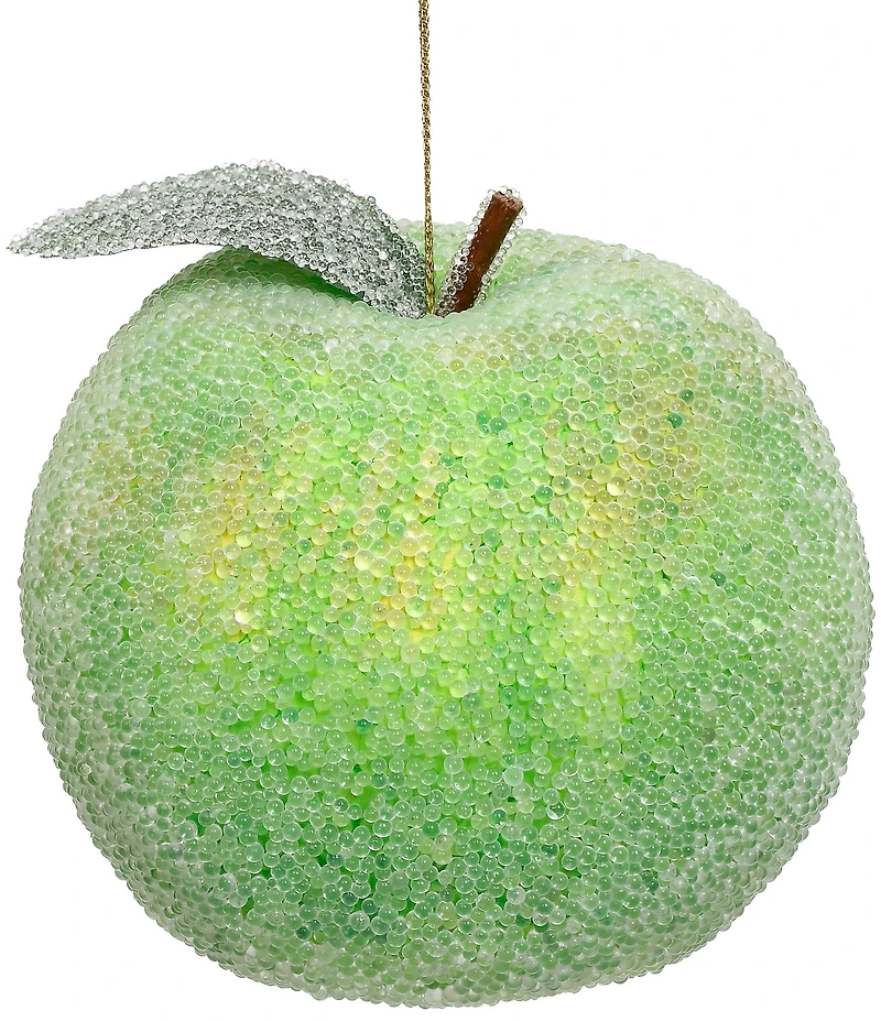 Mark Roberts Holiday Collection 6-Piece Frosted Apple Hanging Boxed Ornament Set