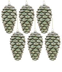 Mark Roberts Holiday Collection 6-Piece Pinecone Shape Hanging Ornament