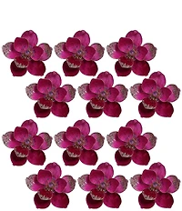 Mark Roberts Holiday Collection Elegant Glitter Magnolia Pick Set Of 12