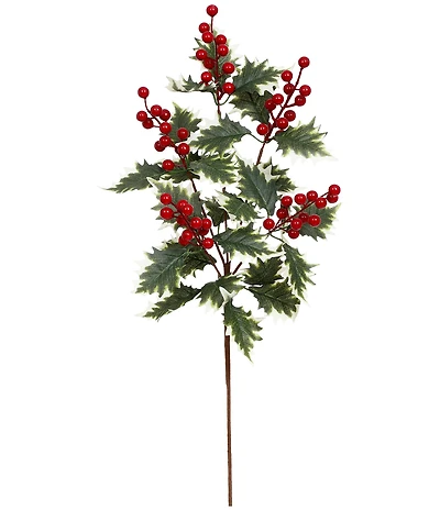 Mark Roberts Holiday Collection Holly Berry Pine Spray, Set of 12