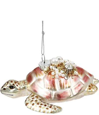 Mark Roberts Holiday Collection Pearlized Sea Turtle Ornament, Set of 12