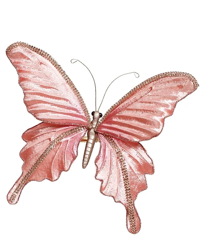 Mark Roberts Holiday Collection Pink Elegant Butterfly Clip Set Of 6