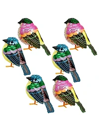 Mark Roberts Holiday Collection Sequined Bird, Large, Set of 6
