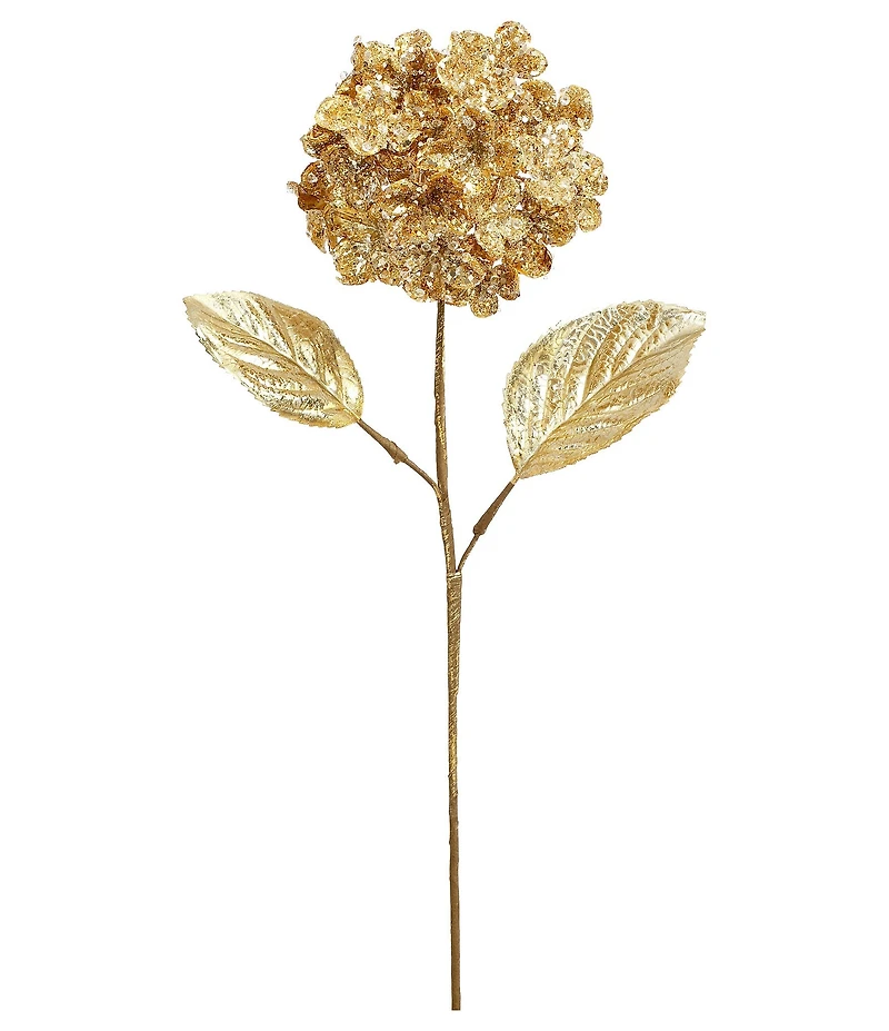 Mark Roberts Hydrangea Spray Gold Set of 12