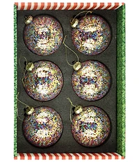 Mark Roberts Iridescent Confetti Ornament, Box Of 6