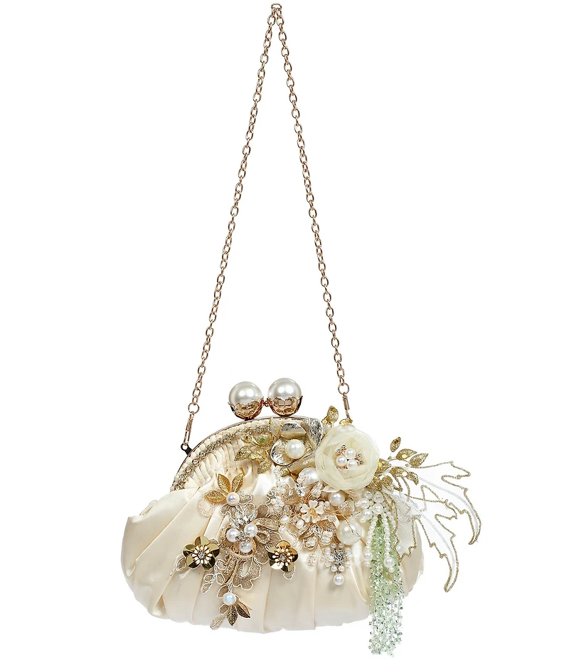 Mark Roberts Ivory Bag, Pleated Ornament
