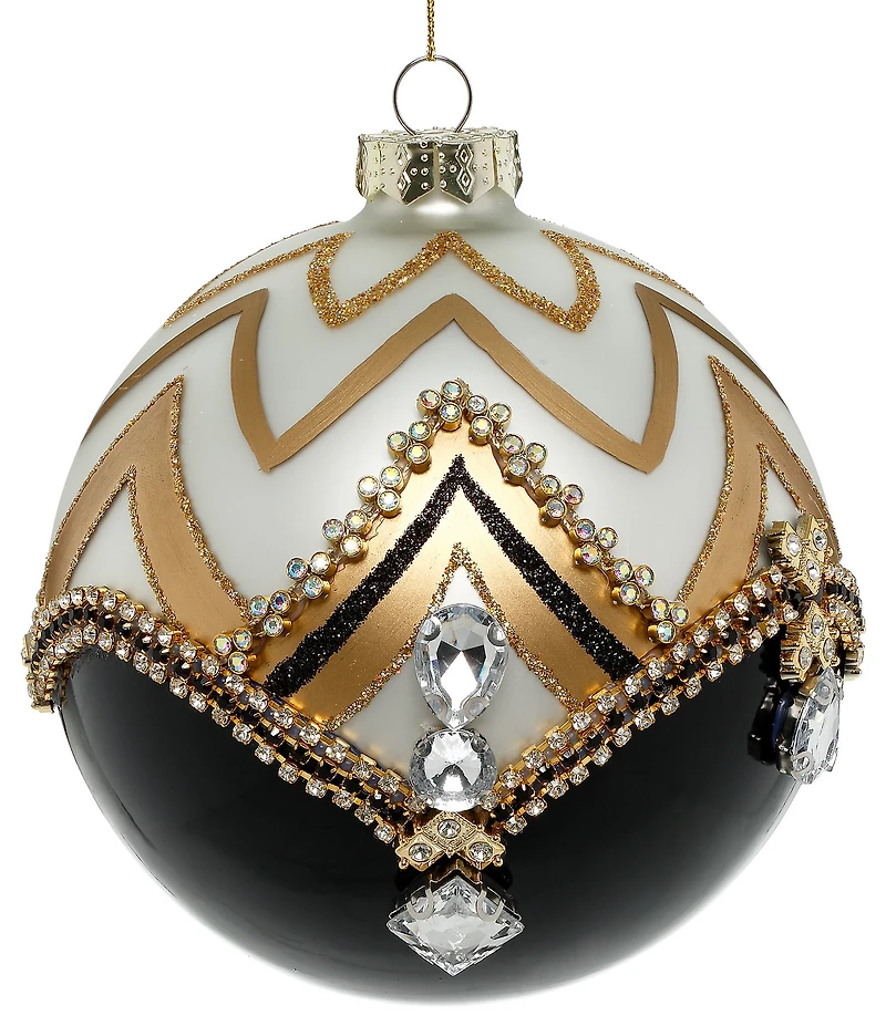 Mark Roberts Jeweled Chevron Ornament, Box Of 4