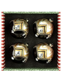 Mark Roberts Jeweled Chevron Ornament, Box Of 4