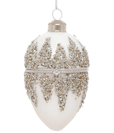 Mark Roberts Jeweled Egg Ornament, Peppermint