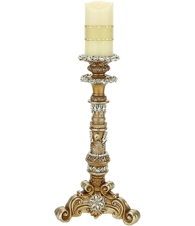 Mark Roberts Jeweled Pillar Candle Holder