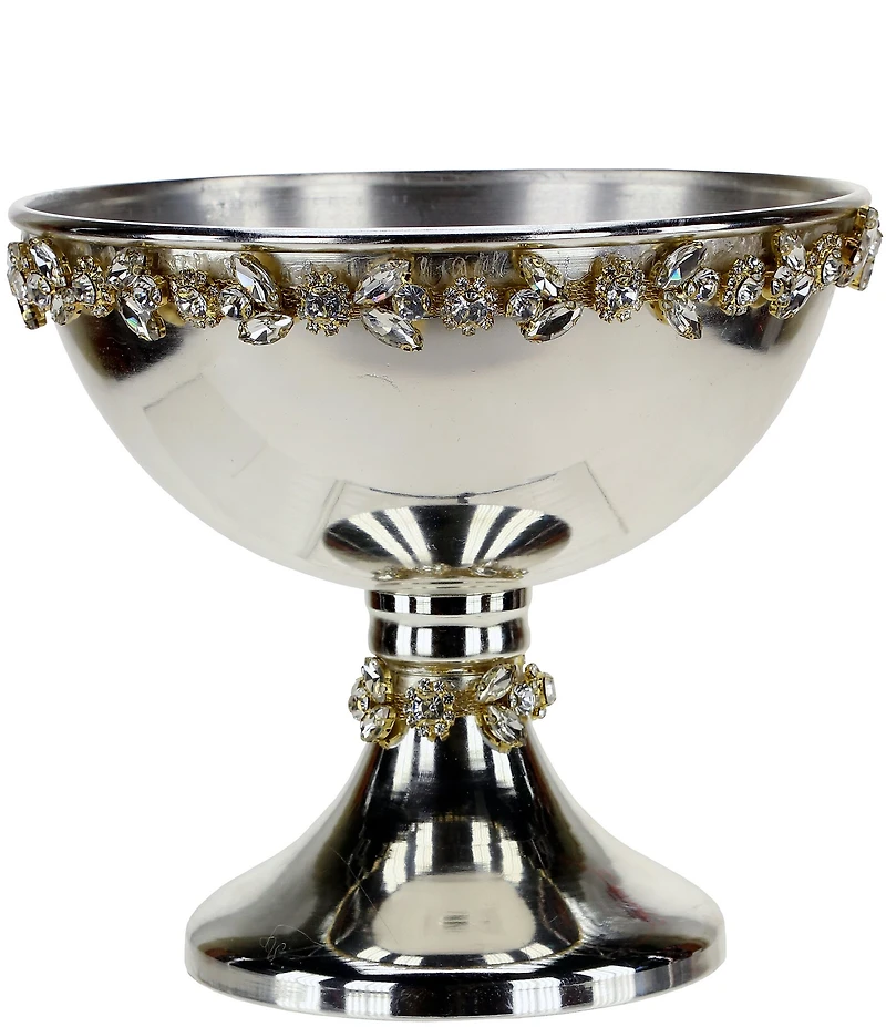 Mark Roberts Jeweled Silver Pedestal Bowl Small