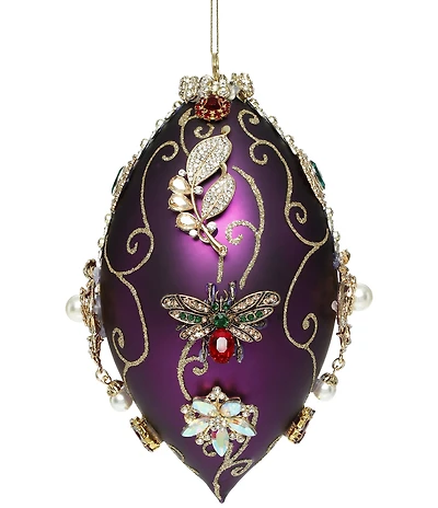 Mark Roberts Kings Jewel Finial Ornament, Purple