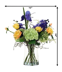 Mark Roberts Large Garden Flower Floral Bouquet and Vase