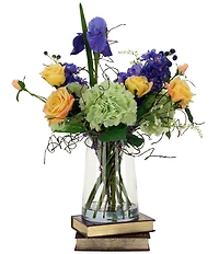 Mark Roberts Large Garden Flower Floral Bouquet and Vase