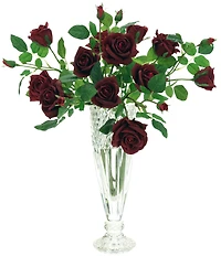 Mark Roberts Luscious Garden Rose Natural Touch Stems, Boxed Set of 6