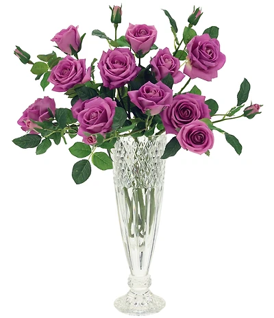 Mark Roberts Luscious Garden Rose Natural Touch Stems, Boxed Set of 6