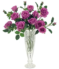 Mark Roberts Luscious Garden Rose Natural Touch Stems, Boxed Set of 6