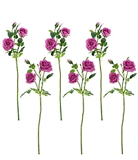 Mark Roberts Luscious Garden Rose Natural Touch Stems, Boxed Set of 6