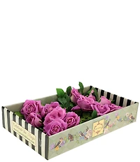 Mark Roberts Luscious Garden Rose Natural Touch Stems, Boxed Set of 6