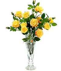 Mark Roberts Luscious Garden Rose Natural Touch Stems, Boxed Set of 6