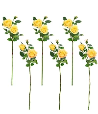 Mark Roberts Luscious Garden Rose Natural Touch Stems, Boxed Set of 6